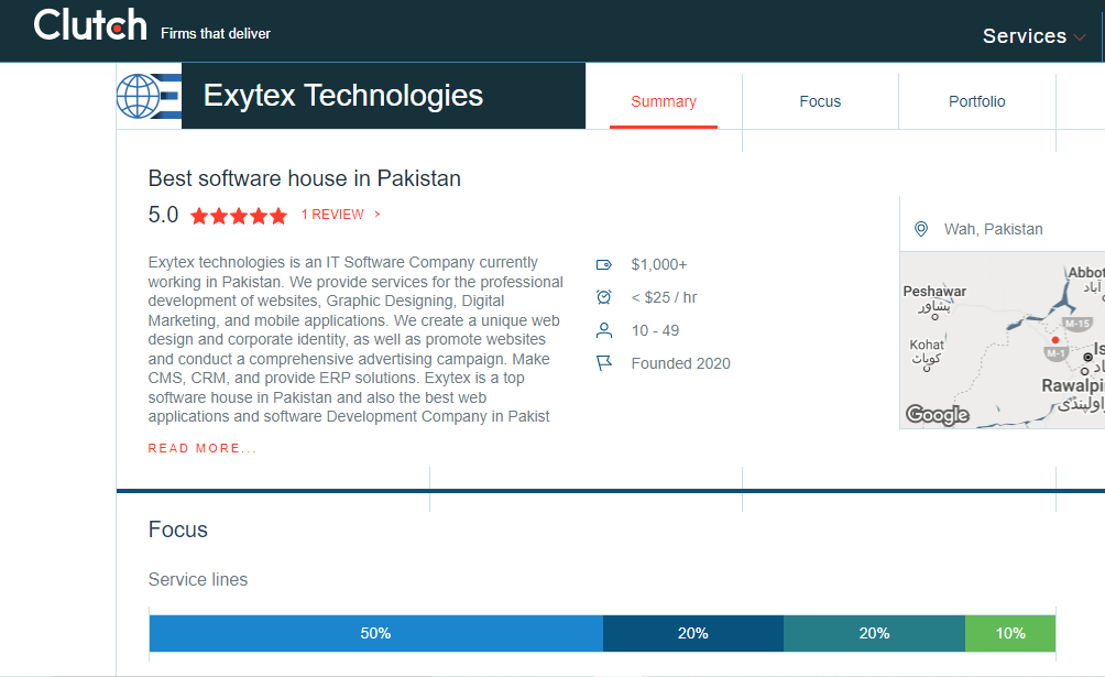 Exytex Technologies Receives First 5-Star Clutch Review from Nexus Technologies CEO